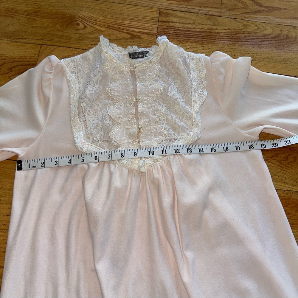 Vintage Chisthian Dior Lingerie with Lace Trim Light Pink Size Small - Picture 10 of 16
